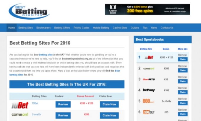 gambling and betting websites